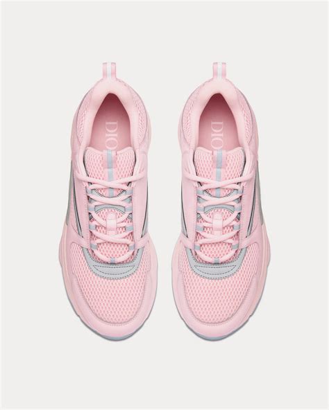 B22 Sneaker Pink Technical Mesh and Smooth Calfskin 